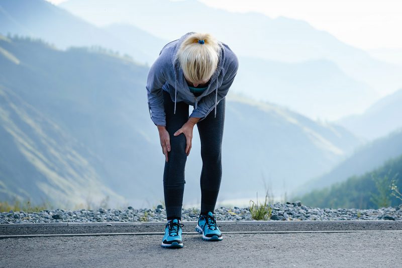 runner with leg injury